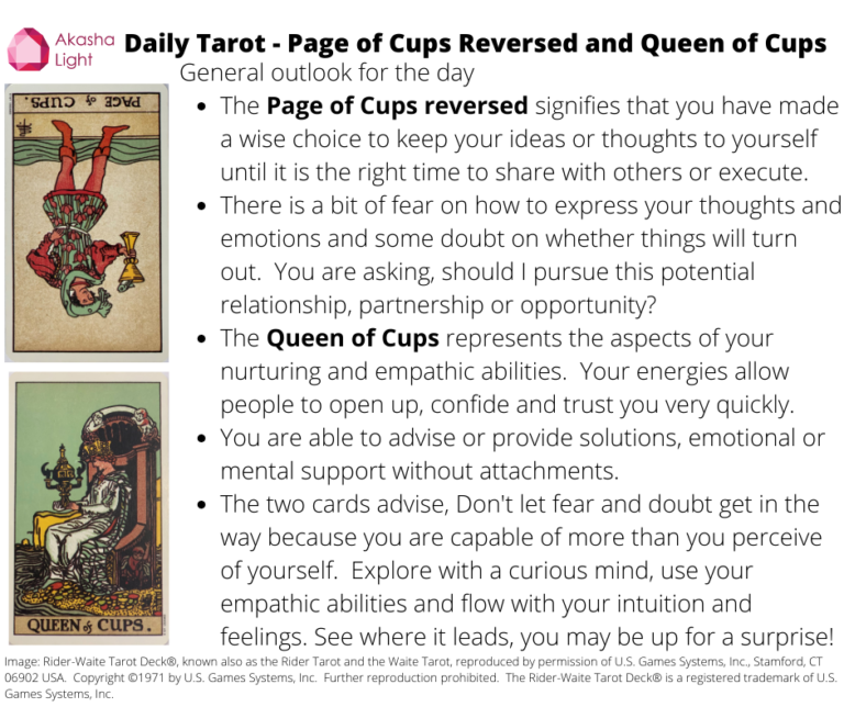 page of cups person